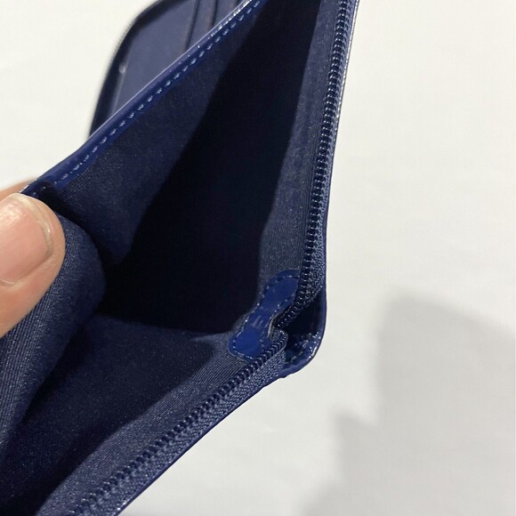 Coach Signature Multicolor Daisy Kyra Scarf Poppy Zip Around Wristlet Wallet Y2K - Picture 6 of 9